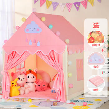 桑巴宝贝儿童帐篷室内公主女孩家用小房子游戏屋宝宝秘密基地小屋玩具城堡 商品图0
