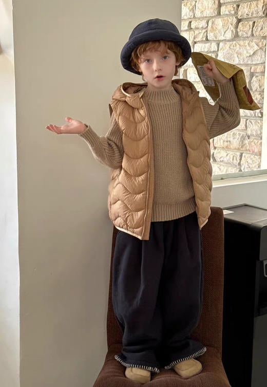 给宝贝们的~！90%白鸭绒零压泡芙连帽轻便羽绒服 商品图14