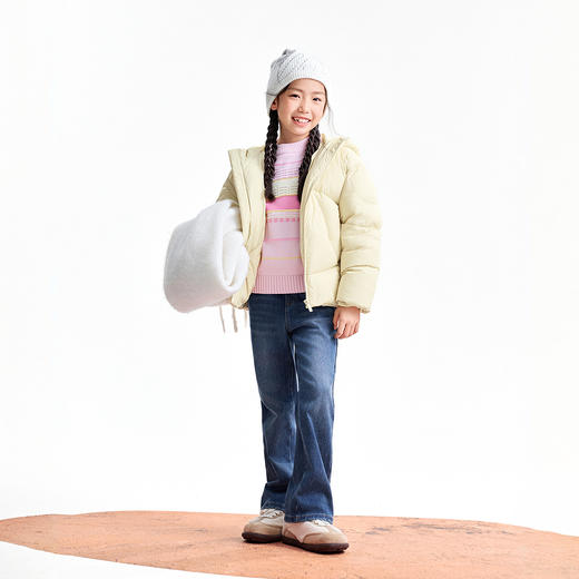 【实体店同款】女童短款羽绒服冬季新款安奈儿童装AG545376 商品图7