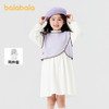 巴拉巴拉童装女童连衣裙套装秋装两件套中大童甜美花边立领洋气潮 商品缩略图0
