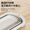 日康（rikang）婴儿洗澡盆折叠盆电子感温浴盆+浴网  X1034-3 雾蓝 商品缩略图7