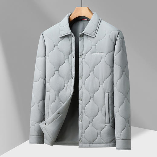 【DPX】大依优型大码男装冬季加棉夹克棉服商务时尚休闲轻奢翻领棉衣300斤 商品图3