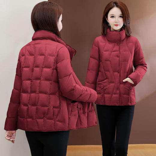 QYM 25SYB40-Y云绒服棉衣时尚气质休闲外套短款小棉袄 商品图2