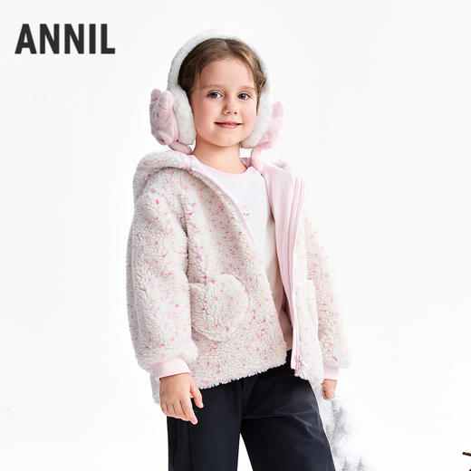 【实体店同款】女童连帽外套冬季新款安奈儿童装XG545049 商品图0