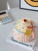 粉蓝ins风蝴蝶结丝带可爱卡通蛋糕-低糖处理无添加 商品缩略图0