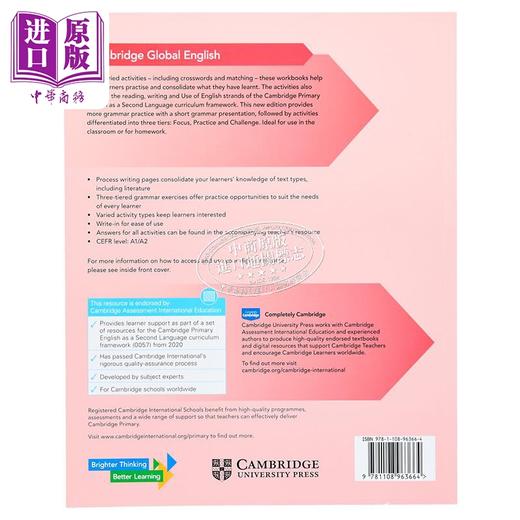 【中商原版】剑桥全球英语练习册3含电子账号 1年有效 Cambridge Global English Workbook 3 with Digital Access  1 Year 商品图1