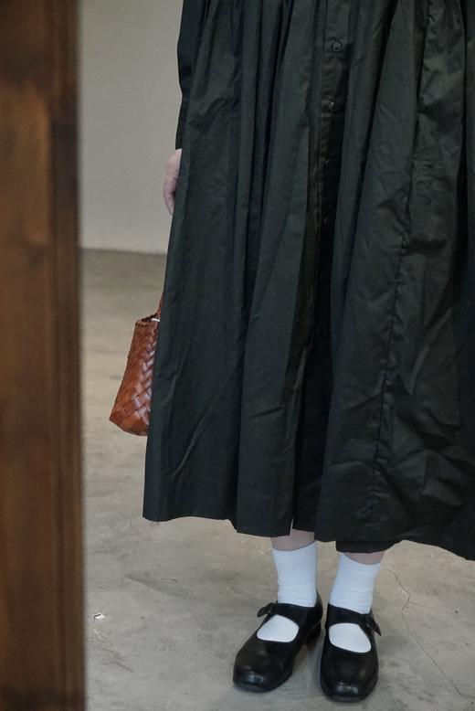 Casey Casey墨绿色衬衫长袖连衣裙 商品图4