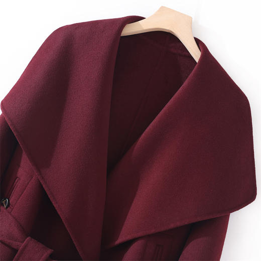 【清河羊毛羊绒专场】鹿展LZ802女士羊绒大衣30%山羊绒 70%羊毛 商品图4