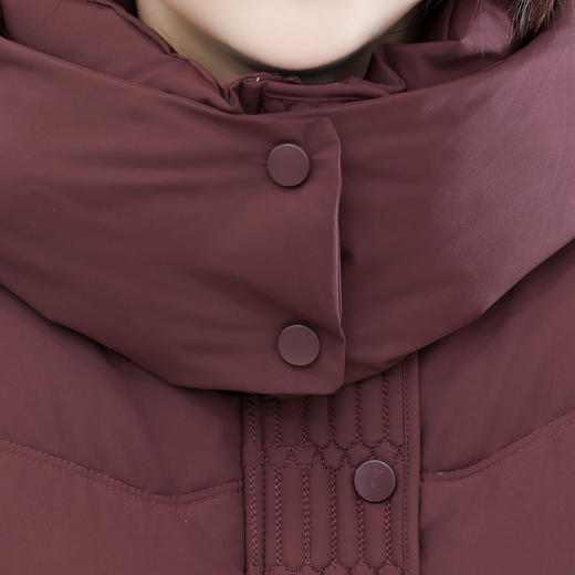 QYM 25XYY07-Y连帽防风保暖白鸭绒厚款羽绒服外套 商品图3