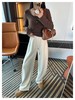 北方一条过冬的裤子 加绒蚕丝羊毛阔腿裤 商品缩略图1