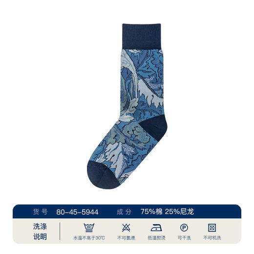 柯基Corgi x William Morris联名袜子英国进口情侣女冬季中筒袜潮袜男 商品图1