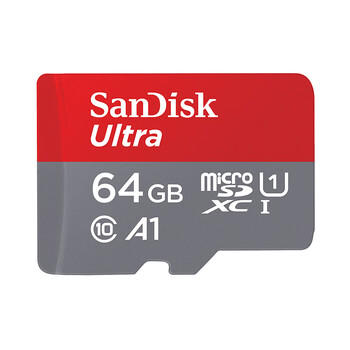 闪迪（SanDisk）64GB TF（MicroSD）内存卡 A1 U1 C10 至尊高速移动版存储卡 读速140MB/s 手机平板游戏机内存卡 商品图1