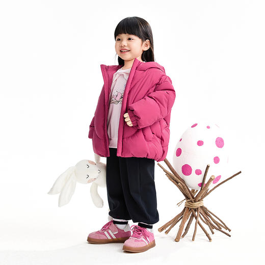 【实体店同款】女童全腰针织夹裤冬季新款安奈儿童装XG546011 商品图3