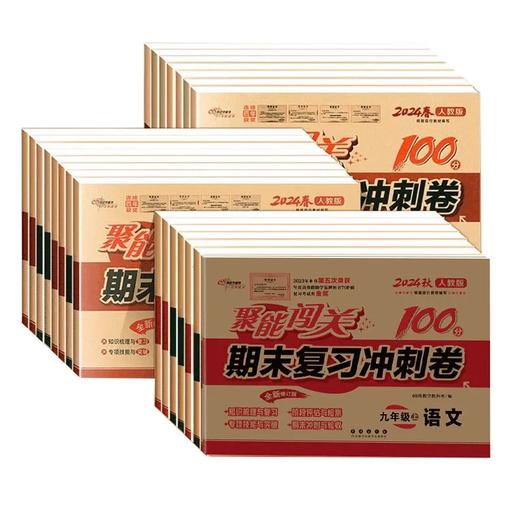 聚能闯关100分期末复习冲刺卷初中九年级语文数学英语政治历史地理 商品图4