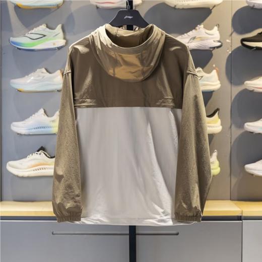 李宁男子2025春秋男女同款防泼水休闲连帽运动夹克外套AFDVF47-4 商品图1