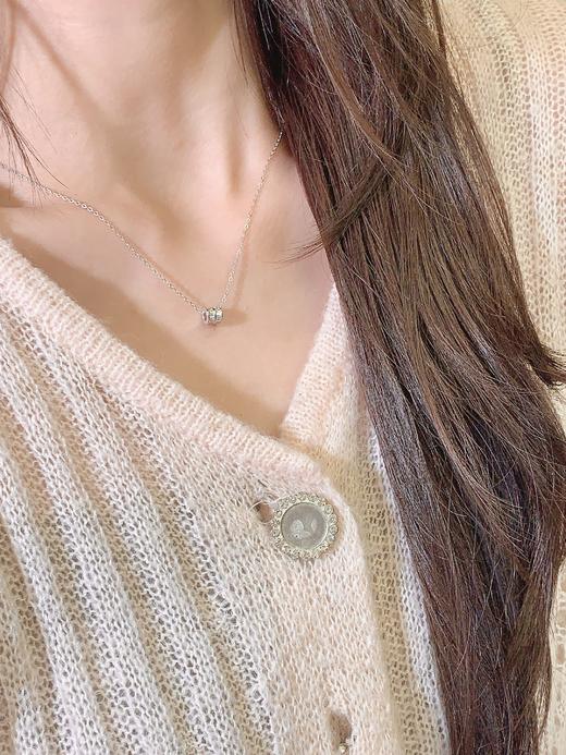 卡蒂罗KADER 幸运小蛮腰项链 新中式闪耀锁骨链满钻璀璨闪耀转运珠小众设计拼接链好运 优雅大方简约配饰 商品图3