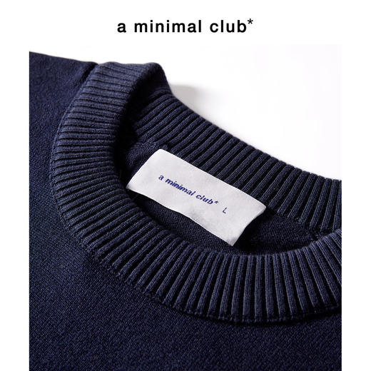 a minimal club手工吊染圆领针织毛衣100%棉渐变廓形休闲AM59SW09 商品图2