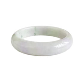 【天然正品】A货翡翠天然正桩细腻细豆种春彩飘蓝花58.5号翡翠手镯女士280325AH21特价1380元