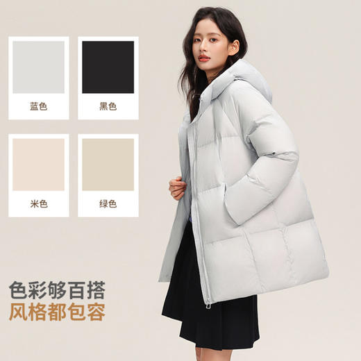 泡芙羽绒服中款1036基地直邮 商品图2