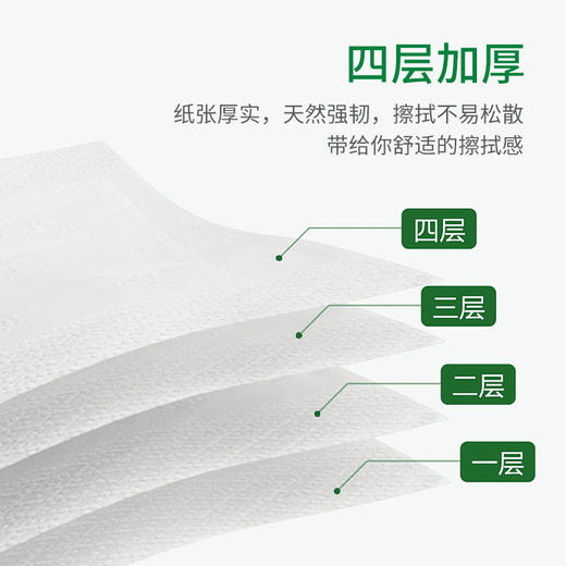 意几净柔韧亲肤抽纸 原生竹浆4层100抽*6包/提 商品图4