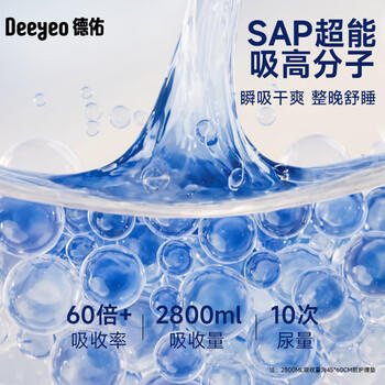 德佑 婴儿一次性隔尿垫25*33cm80片护理垫吸水不反渗建议6kg以内宝宝 商品图2