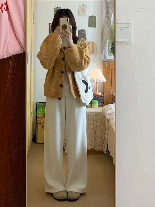 <曾小咸推荐>  秋冬款肌理慵懒感奶油加绒山本裤 日常159/件 活动价89.99！！175/2件！！【最后一点现货，拍完下架】 商品图1