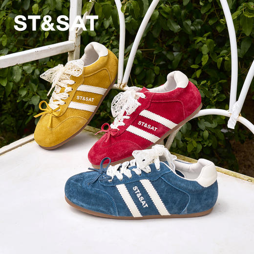 【童鞋】星期六芭蕾风精致蕾丝鞋带软底女童德训鞋SSD3192U30 商品图2