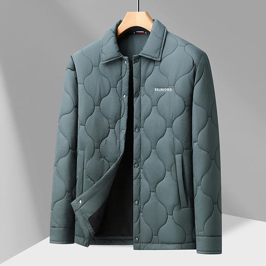 【DPX】大依优型大码男装冬季加棉夹克棉服商务时尚休闲轻奢翻领棉衣300斤 商品图1