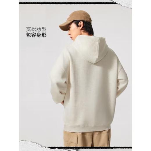 李宁男子2025秋季套头印花连帽运动上衣健身卫衣AWDV317-2 商品图1