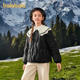 【商场同款】巴拉巴拉童装女童羽绒服2025年新款保暖外套上衣冬季