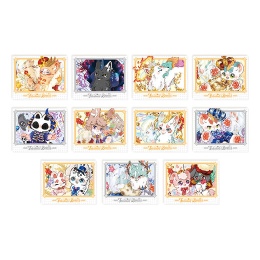 《非人哉官方店》有兽焉八周年系列拍立得盲盒动漫周边烫金烫银收藏卡 商品图4