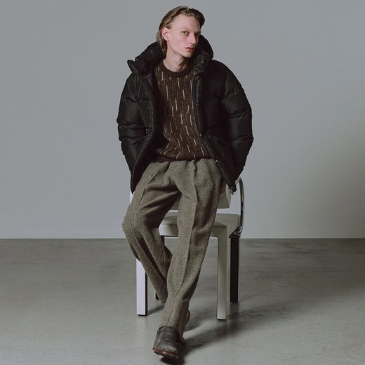 Markaware RAIN DROP PATTERN JUMPER手工缝制雨滴图案羊驼毛毛衣 商品图2