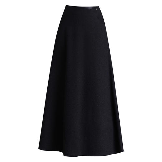 QYM M273-Y羊毛A字长裙时尚毛呢半身裙百褶高腰毛呢裙 商品图4