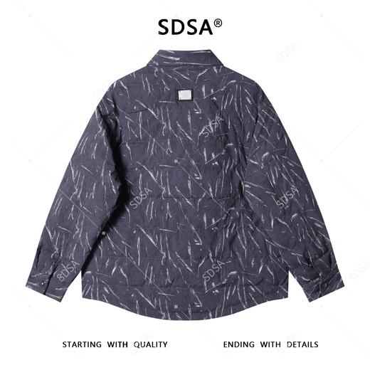 SDSA男士秋冬新款痞帅男装潮牌肌理感纽扣翻领棉服百搭宽松外套 商品图4