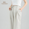 英氏（YEEHOO）孕妇裤无托腹阔腿裤透气亚麻裤初秋外穿不勒肚长裤全孕期可穿M 商品缩略图3
