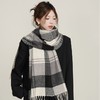 67-180CM【仿羊绒柔软保暖❗️时尚轻盈又亲肤】2025秋冬新款仿羊绒围巾女保暖加厚外搭披肩条纹格子简约围脖。hb 商品缩略图3