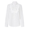 「高货wl」全新升级【铂金会员266/天猫359/差价93】(95810)洛诗琳法式镂空绣花衬衫2025秋季简约通勤百搭翻领上衣 商品缩略图4
