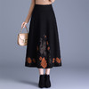 垂坠感针织印花大摆裙，松紧腰通勤高腰A字裙MYX-LXWT-5827-L 商品缩略图1