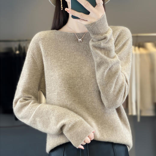 优选丨鹿展001 100%羊毛基础款圆领 948 商品图2
