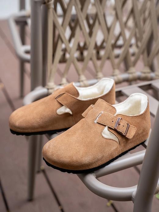 ³ 【加绒勃肯鞋】半拖/全包加毛博肯 牛皮鞋面 羊皮毛一体内里 一脚蹬 BTPJ-22047-1/BTPJ-22047-3 35-44码 XN03-CRMM-BTNX 商品图7