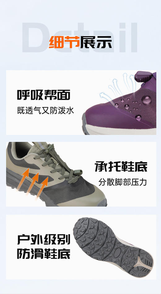 禾乐防滑户外运动鞋 商品图9