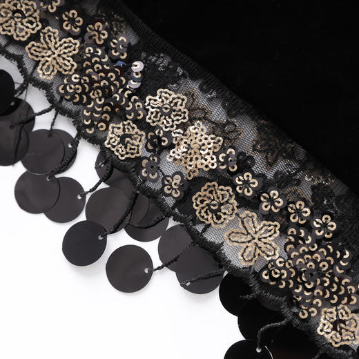 「高货wl」全新升级【铂金会员330/天猫439/差价109】(99400)洛诗琳2025秋冬法式气质丝绒上衣高腰直筒半身裙两件套 商品图2