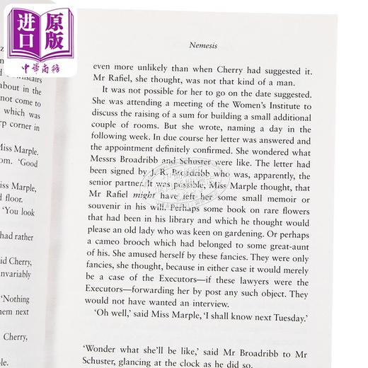 预售 【中商原版】阿加莎系列 复仇女神 马普尔小姐 英文原版 Miss MarpleNemesis Agatha Christie 商品图2