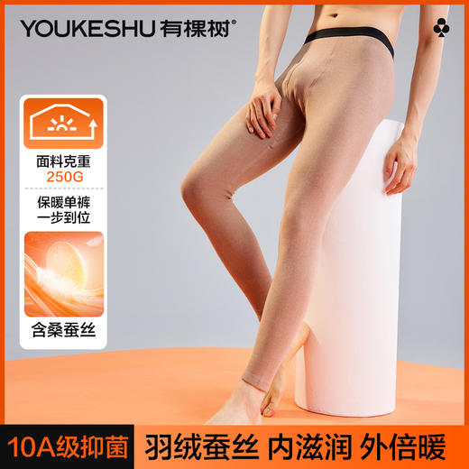 【L-3XL】【有棵树】男士羽绒蚕丝保暖裤 商品图5