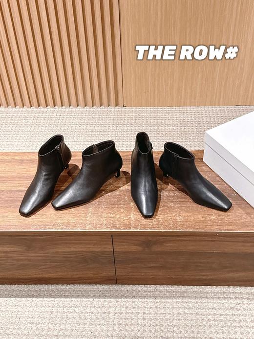 The Row 高品质猫跟侧拉链短靴（DBG） 商品图1