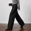 OLrain欧芮儿2025新款女秋季灰色阔腿西裤高腰显瘦拖地休闲长裤子 商品缩略图2