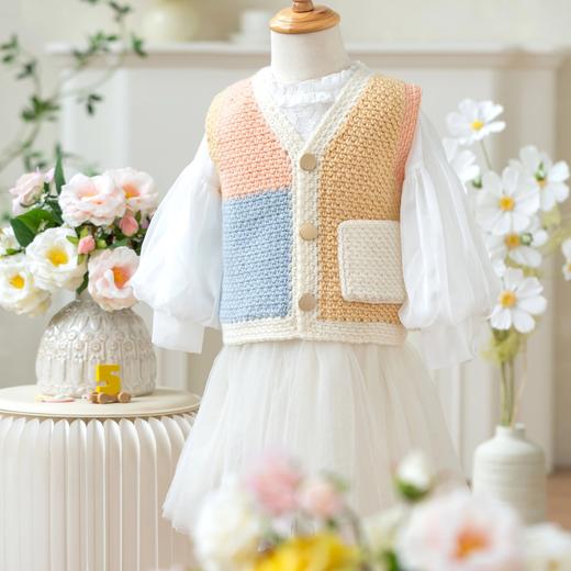 苏苏姐家糖块马甲手工diy编织钩针毛线团自制羊毛马甲材料包 商品图1