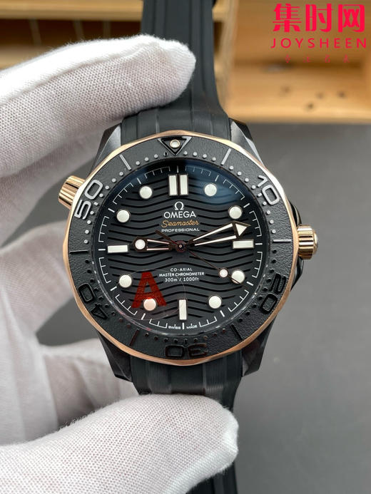 墨黑海马 桀骜登场 欧米茄新品VS海马300米系列 间玫金陶瓷海马 男士腕表 8806一体机 表径43.5mm 商品图2