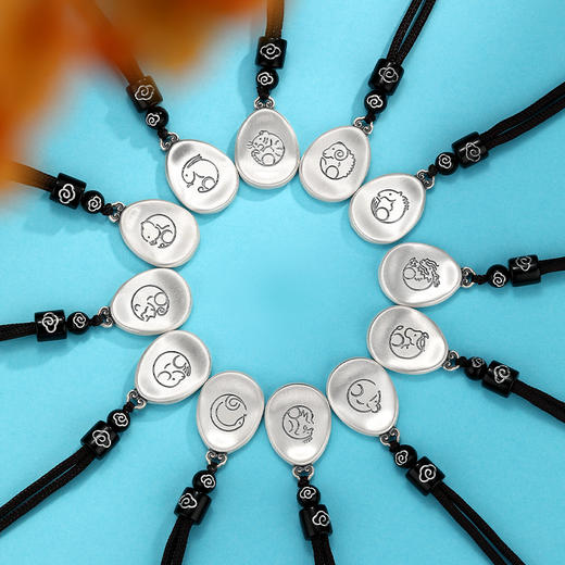 古法平安生肖银吊坠 商品图1