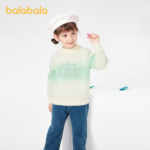 巴拉巴拉童装女童毛衣儿童2025冬新款毛衫套头针织衫 商品图1